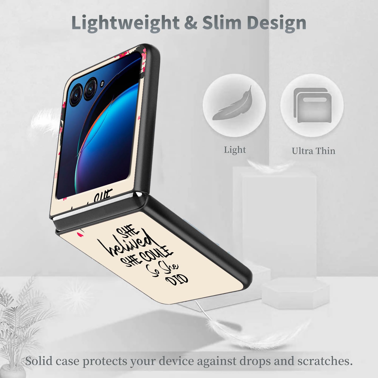 Amazon.com: Bible Cherry Blossom for Motorola Razr Plus 2023 Flip