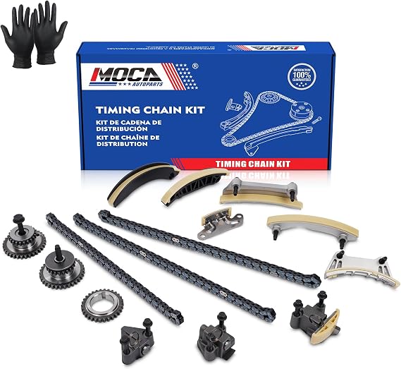 WINBEST Timing Chain Kit 9-0753S Compatible with Buick, for Cadillac, for Chevrolet, for GMC, for Pontiac, for Saab, for Saturn, for Suzuki - 2010, 2008-2007 Allure 3.6L V6 3564cc 217 CID DOHC