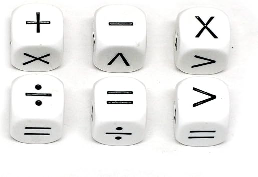 Koplow Games Operators Dice Learning Aid Classroom Accessories Multicolor, Standard (15mm - 17mm)