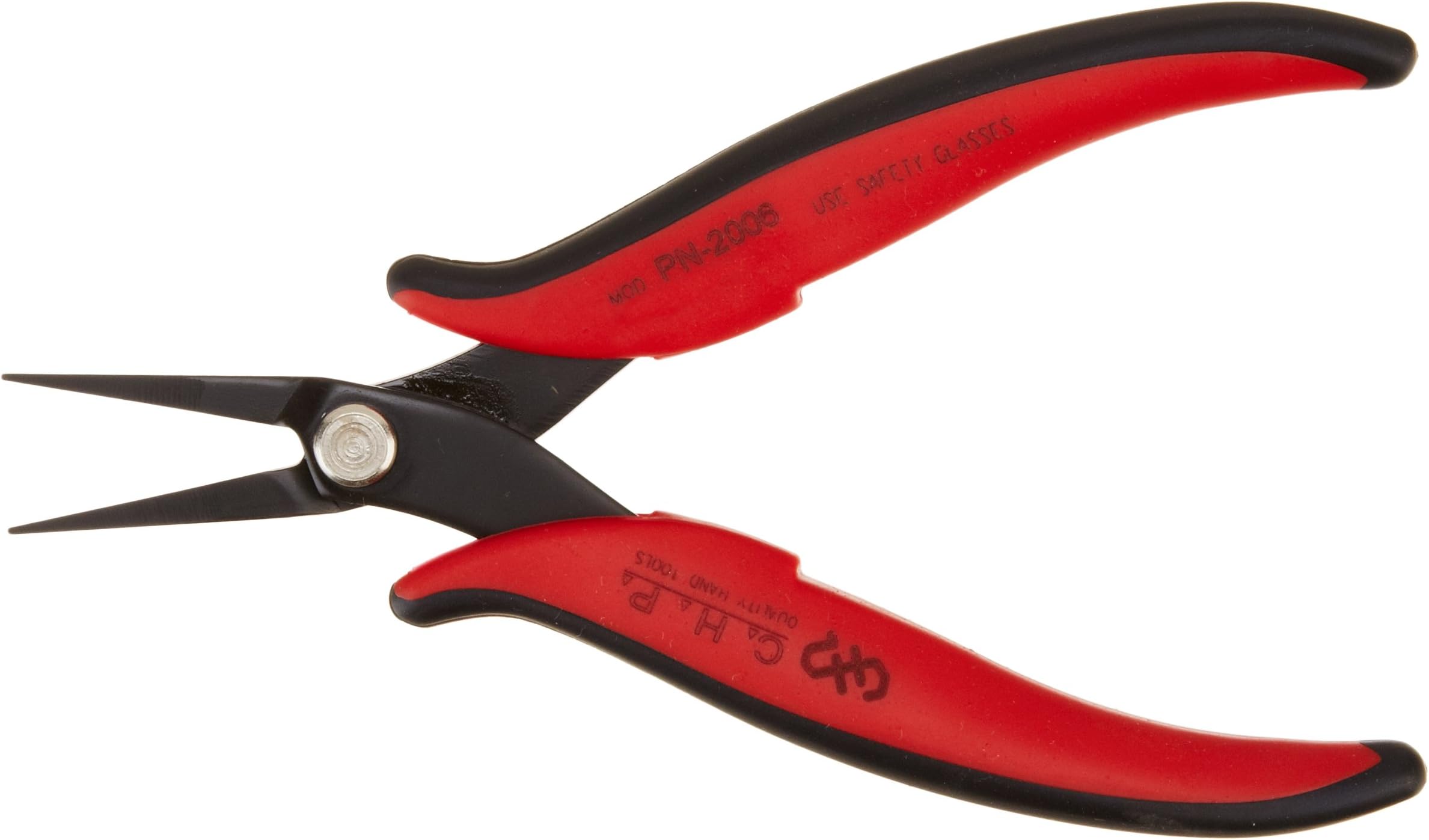CHP PN-2006 Long-Nose Pliers, Pointed Nose, Flat Outside Edge, Smooth Jaws, 32mm Jaw Length, 1.2mm Nose Width, 3mm Thick Steel 4