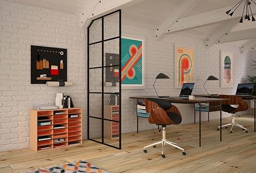 Vista 5 de Organizador de madera para libros Safco., MEDIUM OAK