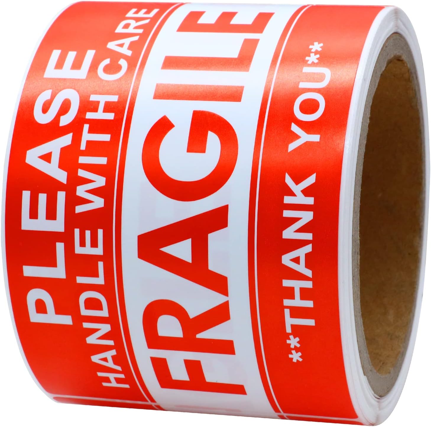 Hycodest Fragile Stickers 76x127mm 100 PCS Please Handle with Care Thank You Shipping Labels Warning Label - Image 5