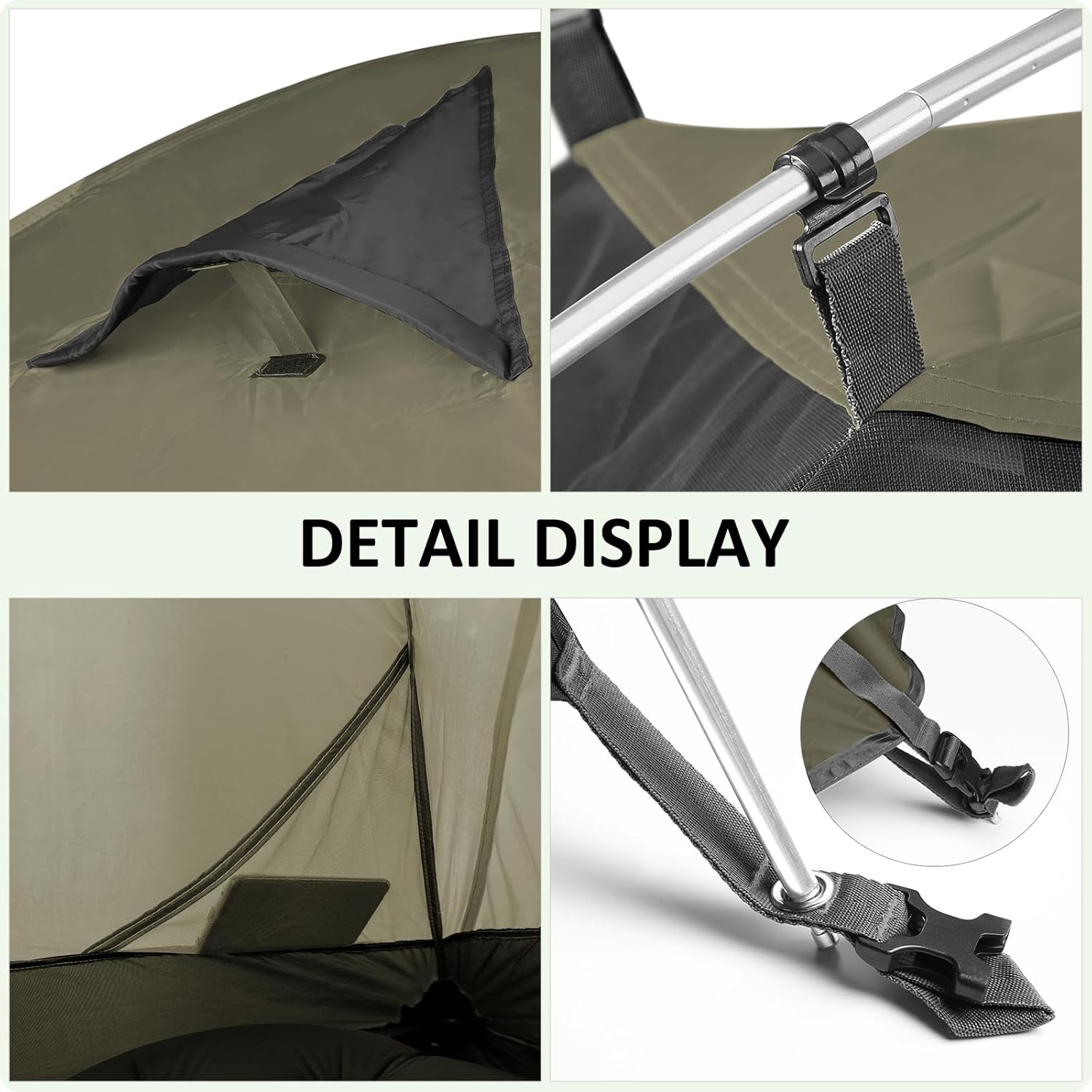 Bessport Camping Tent 1/2 Person Tent Waterproof Two Doors Backpacking Tent Easy Setup Lightweight for Outdoor, Hiking Mountaineering Travel