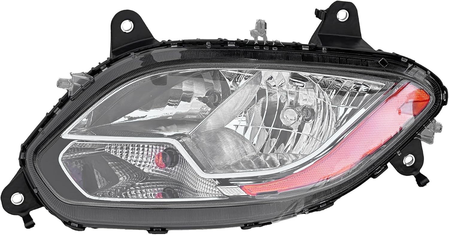 For International 2018-2026 LT625 Driver Side Left Halogen Headlight Chrome Housing Headlamp Assembly Replacement LH 4049960C97