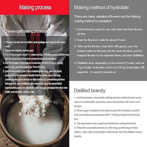 Miniatura 8 de 316 Red Copper Double tower moonshine Destilador de cerveza casera Alcohol Mashine licor Brewing Distilación equipo de fermentación 60L