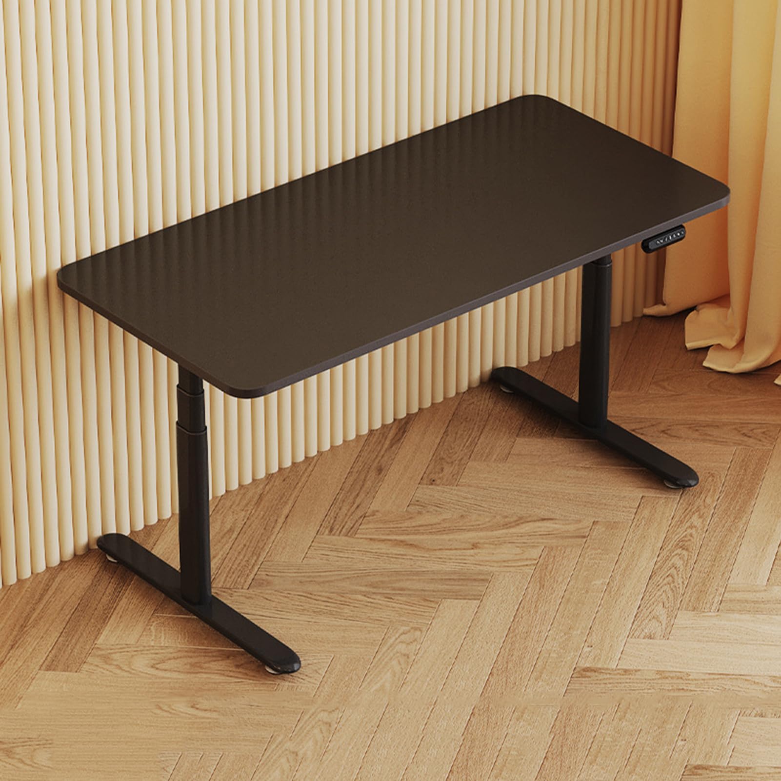 MYUYEE Standing Desk, Adjustable Computer Desk Sit-Stand Monitor Riser Desktop Lift With 4 Memory Function, 60-125Cm Height (F-140X60Cm)