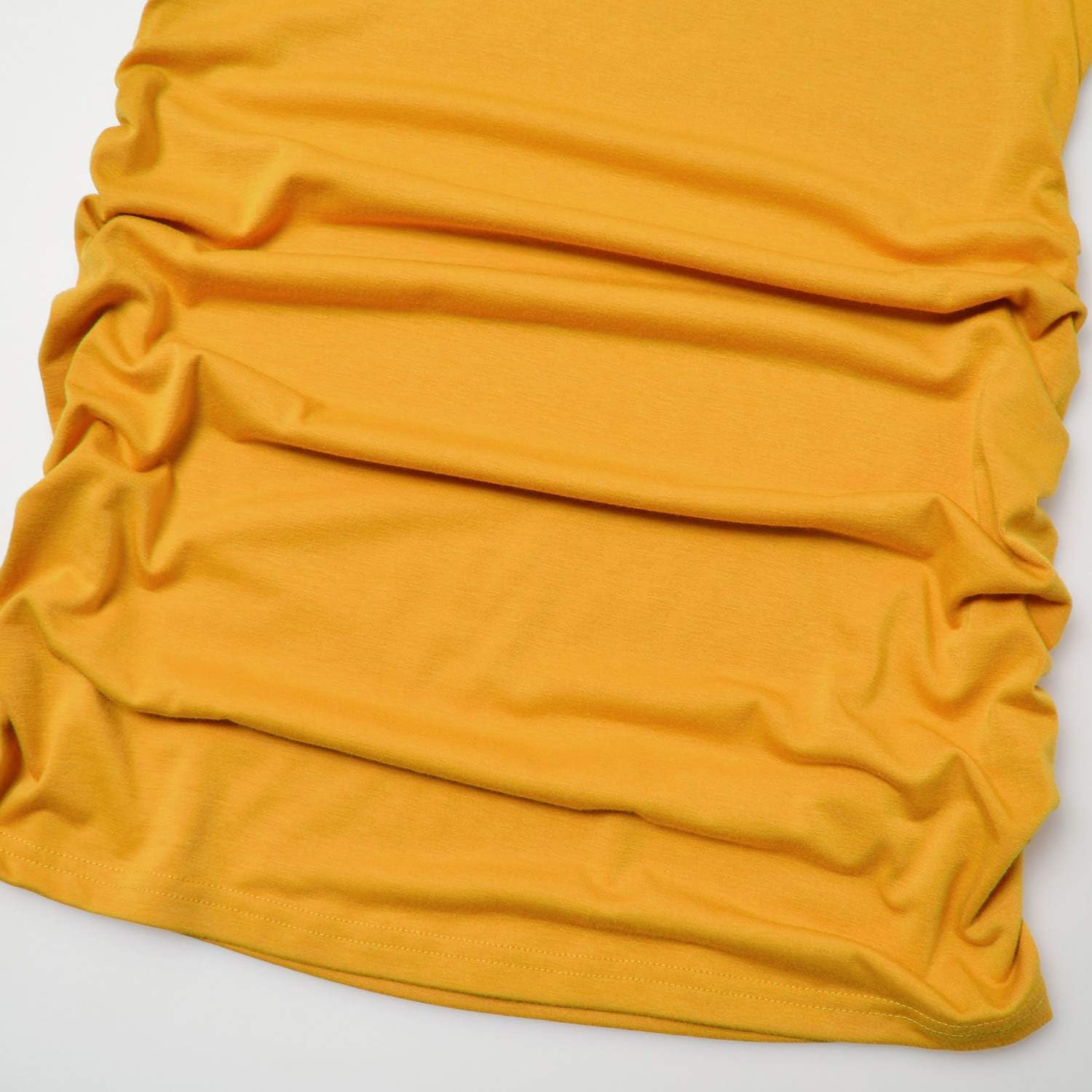 Bhome Maternity Shirt Short Sleeve Pregnancy Tshirt Side Ruched Tee Top