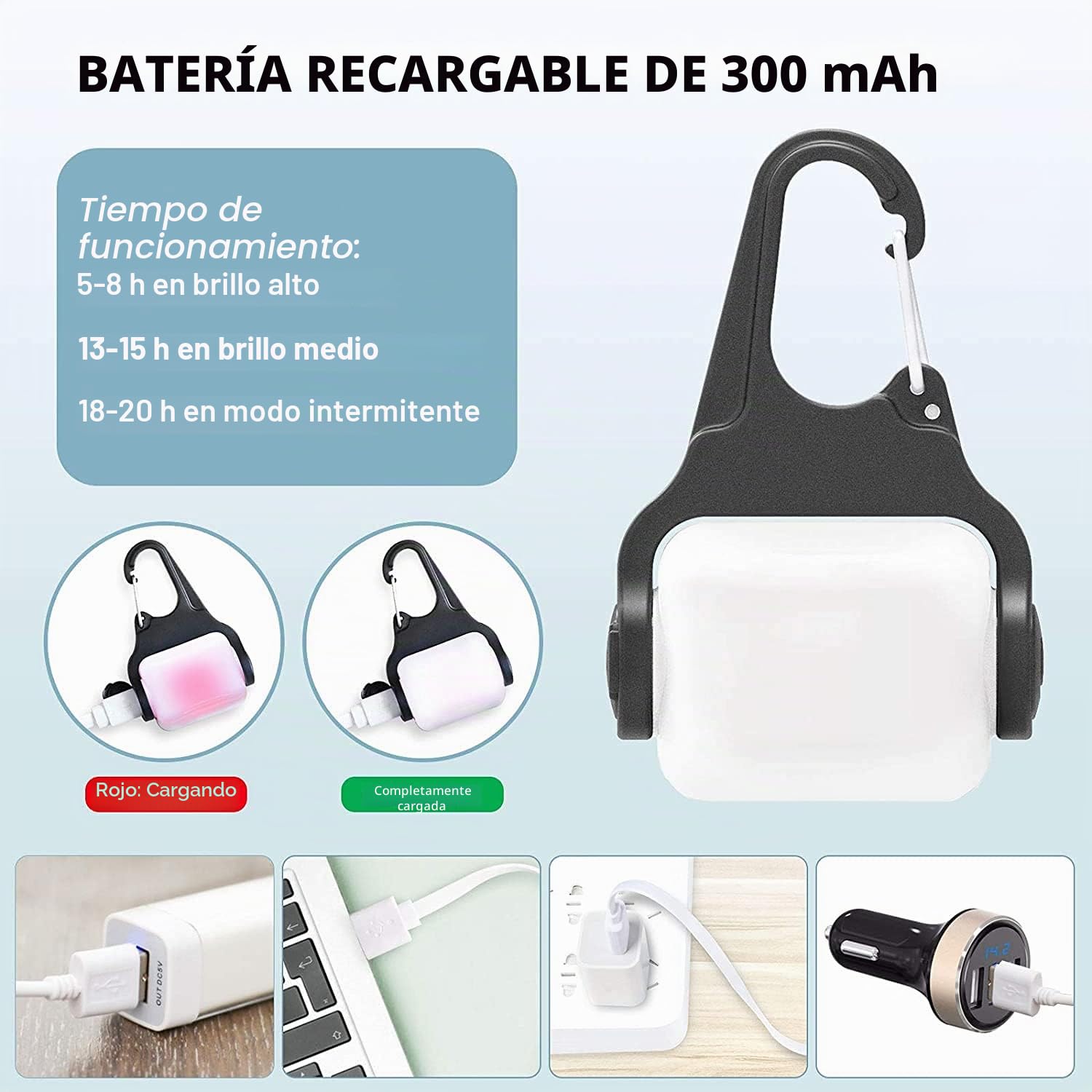 Derlights Luz LED para collar de perro, recargable por USB, impermeable IP65, seguridad para la oscuridad, Plástico Acrilonitrilo butadieno estireno
