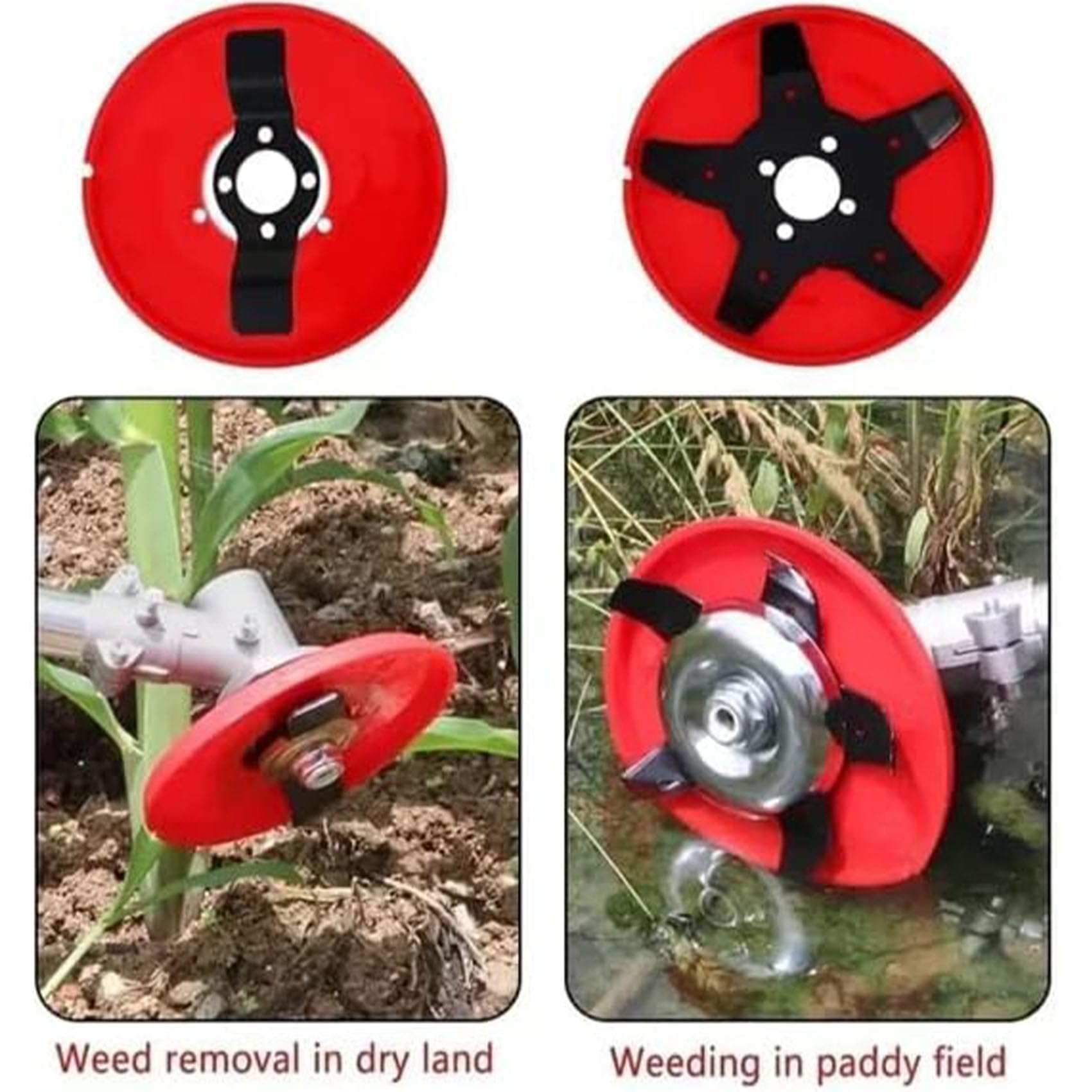 2025 Weeding Discs, Weeder Plate for Weedeater - Multifunctional Dual-Use Replacement Blade for Trimmer, Weed Eater & Lawn Mower (2pcs)