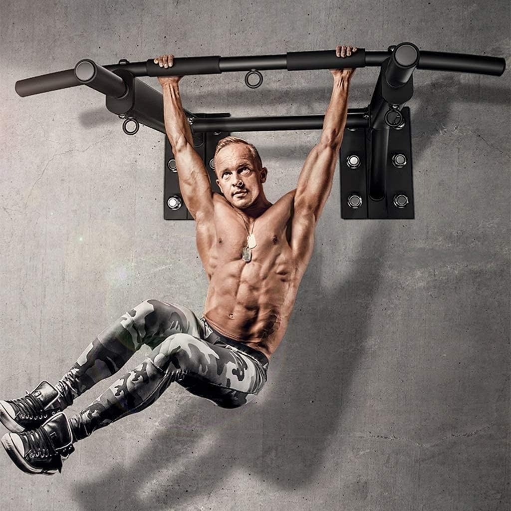 Pull Ups Wall Mounted Pull Up Bar Indoor Home Exercise Equipment for Workout and Fitness Strength Training Equipment