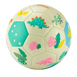 Daball Kid and Toddler Soccer Ball - Size 3 Pump Included (Dino Land)