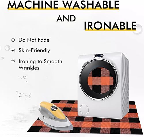 Vista 86 de KILOCOCO Alfombra de rayas beige de 2.3 x 3.6 pies para interiores y exteriores, alfombra tejida a mano de algodón lavable a rayas para puerta Rayas