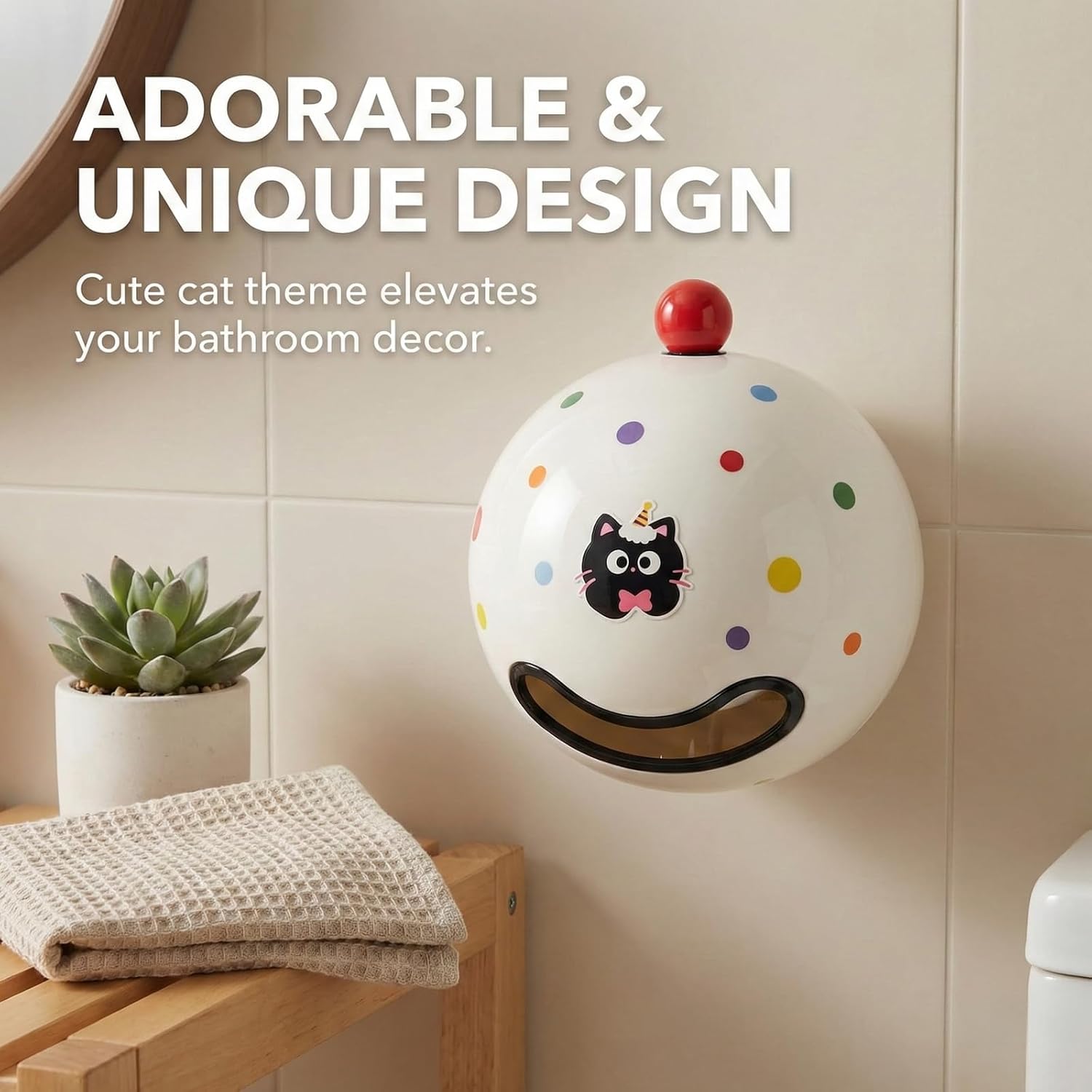 Wall-Mounted Open-Bottom Waterproof Tissue Box Cover, Modern Style Decor, Suitable for Bathroom, Bedroom, Living Room, Office, Dorm image 4