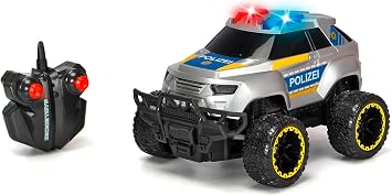 DICKIE TOYS RC Police Offroader Car with 2.4 GHz Remote Control, Lights & Sounds