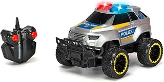 Dickie Toys RC Police Offroader, RC Car (20 cm) with 2-Channel FS Remote Control (2.4 GHz) - Remote Controlled Car for Children from 6 Years, up to 8 km/h