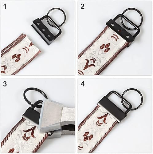 Miniatura 4 de SPEEDWOX 25 piezas de herramientas para llavero con anillo dividido, juegos de pulseras de correas para manualidades