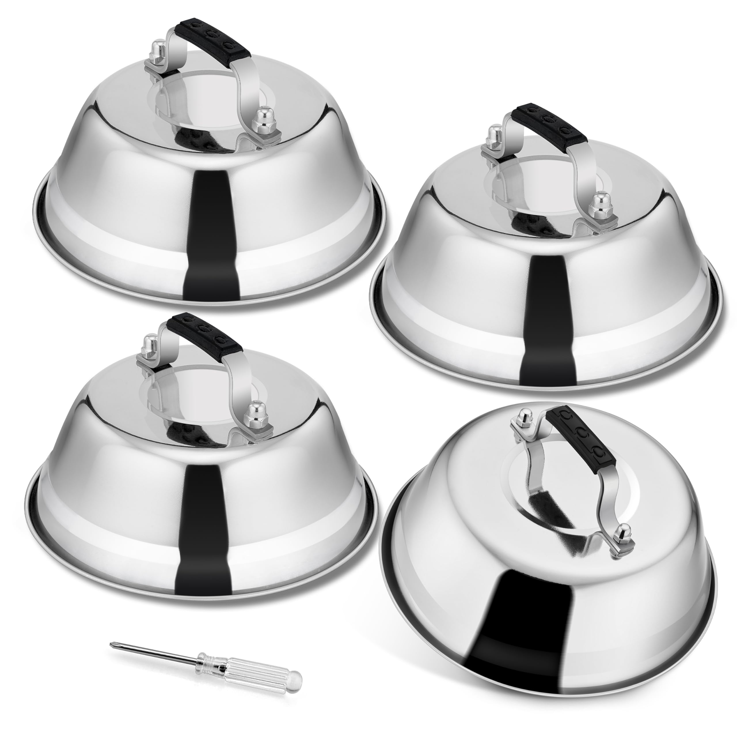 Herogo Burger Bell zestaw 4 szt, 17 x 6 cm, Stal nierdzewna Tworzywo sztuczne