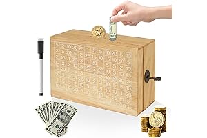 Solid Wood Savings Box - The Perfect Piggy Bank for Your Savings Journey