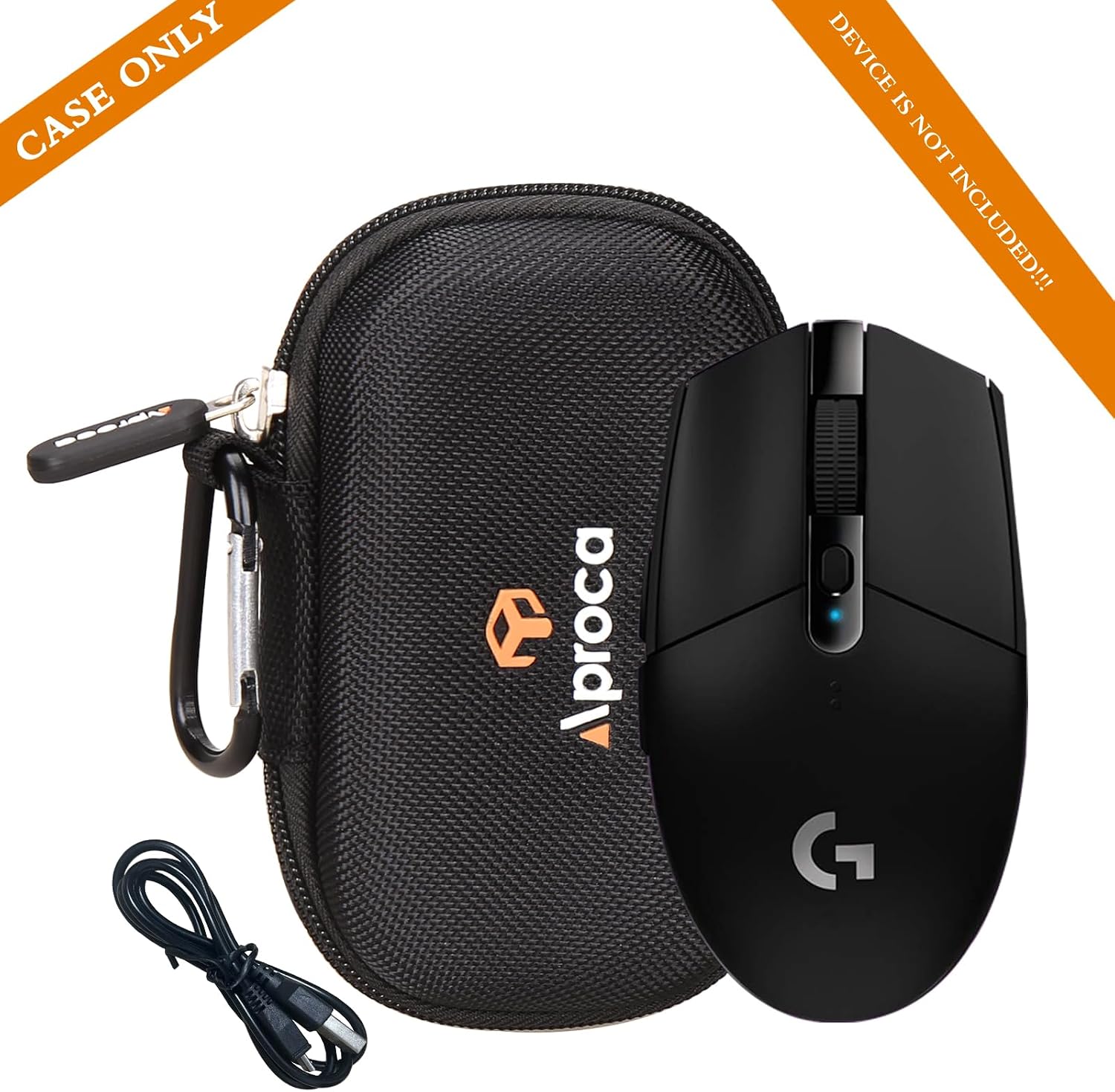 Aproca Case for Logitech G305 G309 Lightspeed Wireless Gaming Mouse -Black image 5
