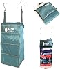 Pack Gear Suitcase Organizer | Pack More in your Large or Carry On Luggage | Unpack Instantly - Compression Packing Cubes for Suitcases | Hanging Shelf Organizer for Closet (Green-Velcro)(Carry-On)
