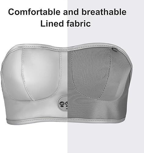 Miniatura 4 de Masajeador de senos eléctrico inteligente, brasier USB recargable con función de masaje multifuncional, promueve la salud de los senos, ampliación