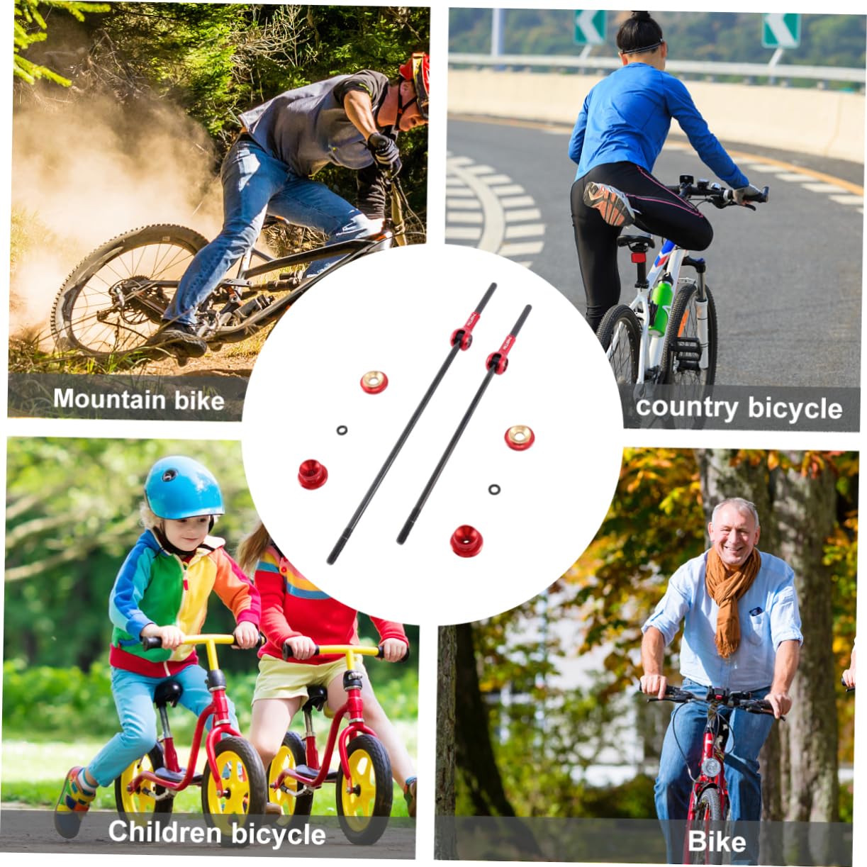 Yardwe Palanca De Liberación Rápida para Bicicleta Piezas De Brocheta De Liberación Rápida para Bicicleta De Montaña Varilla De Bicicleta Desmontable Liberación Rápida De Titanio