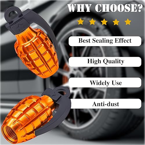 Vista 218 de Tapas de válvula de neumático, aleación de aluminio, anticorrosivas, a prueba de polvo, para automóviles, SUV, camiones, bicicletas, motocicletas