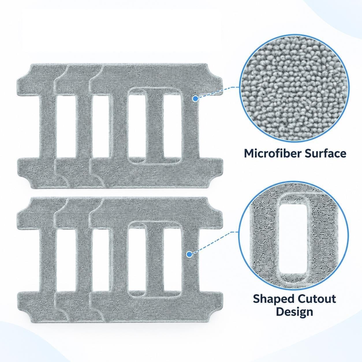 Serpillière Fibre Compatible avec LIECTROUX S11 Robot Lave-Vitres