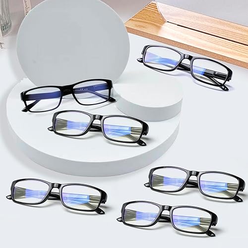 Miniatura 4 de NORPERWIS Paquete de 6 lentes de lectura para mujeres y hombres, lectores de bisagra de resorte para mujeres y hombres, lentes ligeros con bloqueo