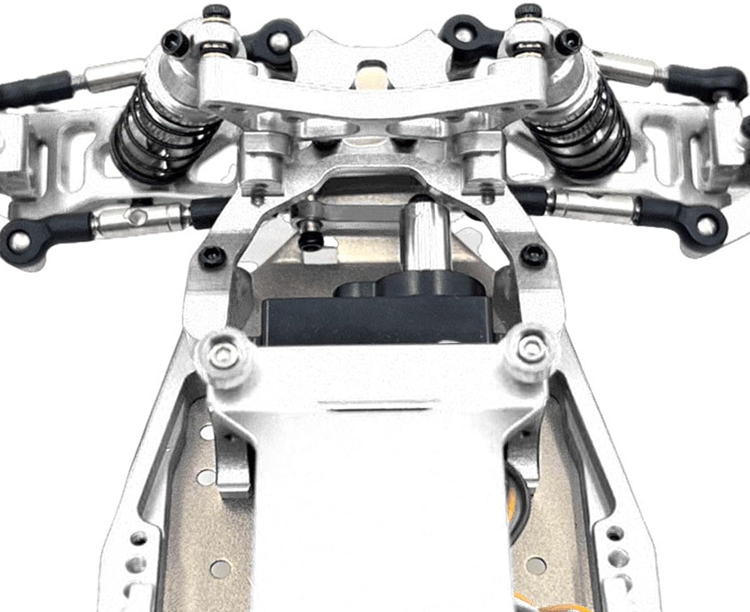 Metal Upgraded Chassis Frame 1/24 Scale Aluminum Alloy RC car Frame Suitable for LOSI 1/24 Micro-B and WLToys 1/24 244016 losi Micro b Upgrade (Silver)