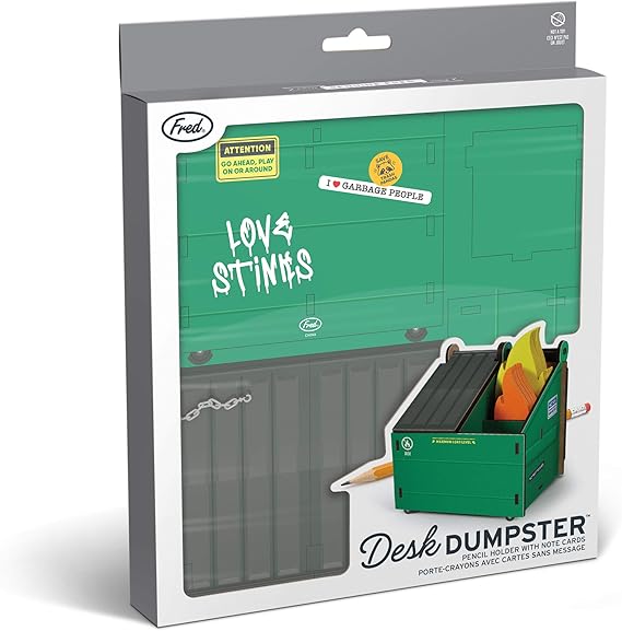 Genuine Fred Table Trash Can Pen Holder with Note Card, miscellaneous (5280917)