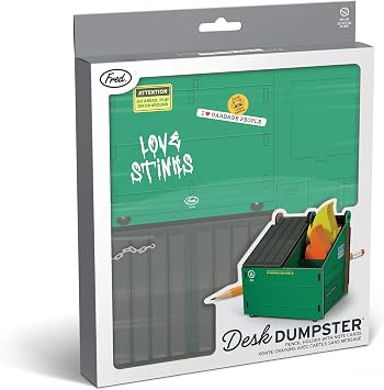 Genuine Fred Table Trash Can Pen Holder with Note Card, miscellaneous (5280917)