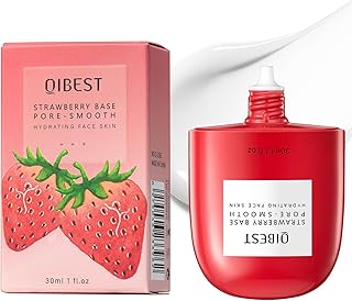 Primer Maquiagem Facial,Primer de maquiagem de longa duração para rosto de morango | 30g Primer de maquiagem para ocultar poros para rosto, primer hidratante e não pegajoso para rosto liso Iytefeki