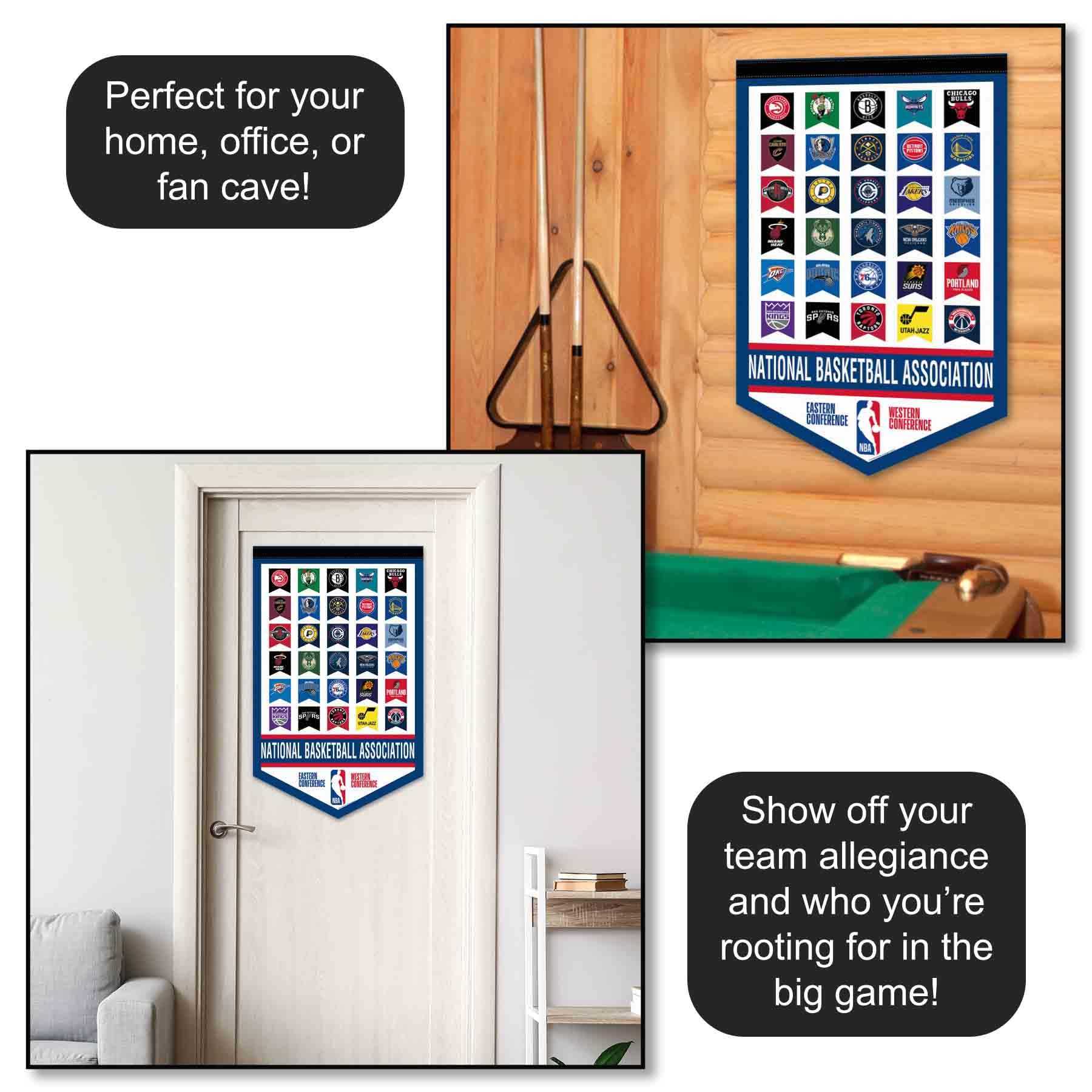 WinCraft Pallacanestro League Tutte le squadre Pennant Banner