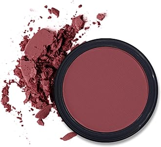 Erinde Single Dark Purple Red Matte Eyeshadow Palette, High Pigment, Long Lasting, Intense Color, Neutral Nudes Naked Matte Pressed Powder Eye Shadow Palette