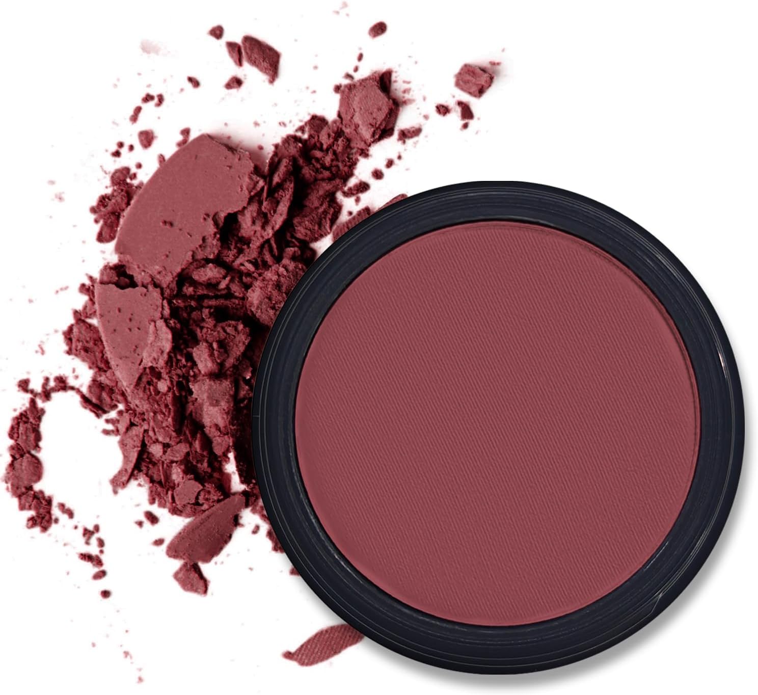 Erinde Single Dark Purple Red Matte Eyeshadow Palette, High Pigment, Long Lasting, Intense Color, Neutral Nudes Naked Matte Pressed Powder Eye Shadow Palette