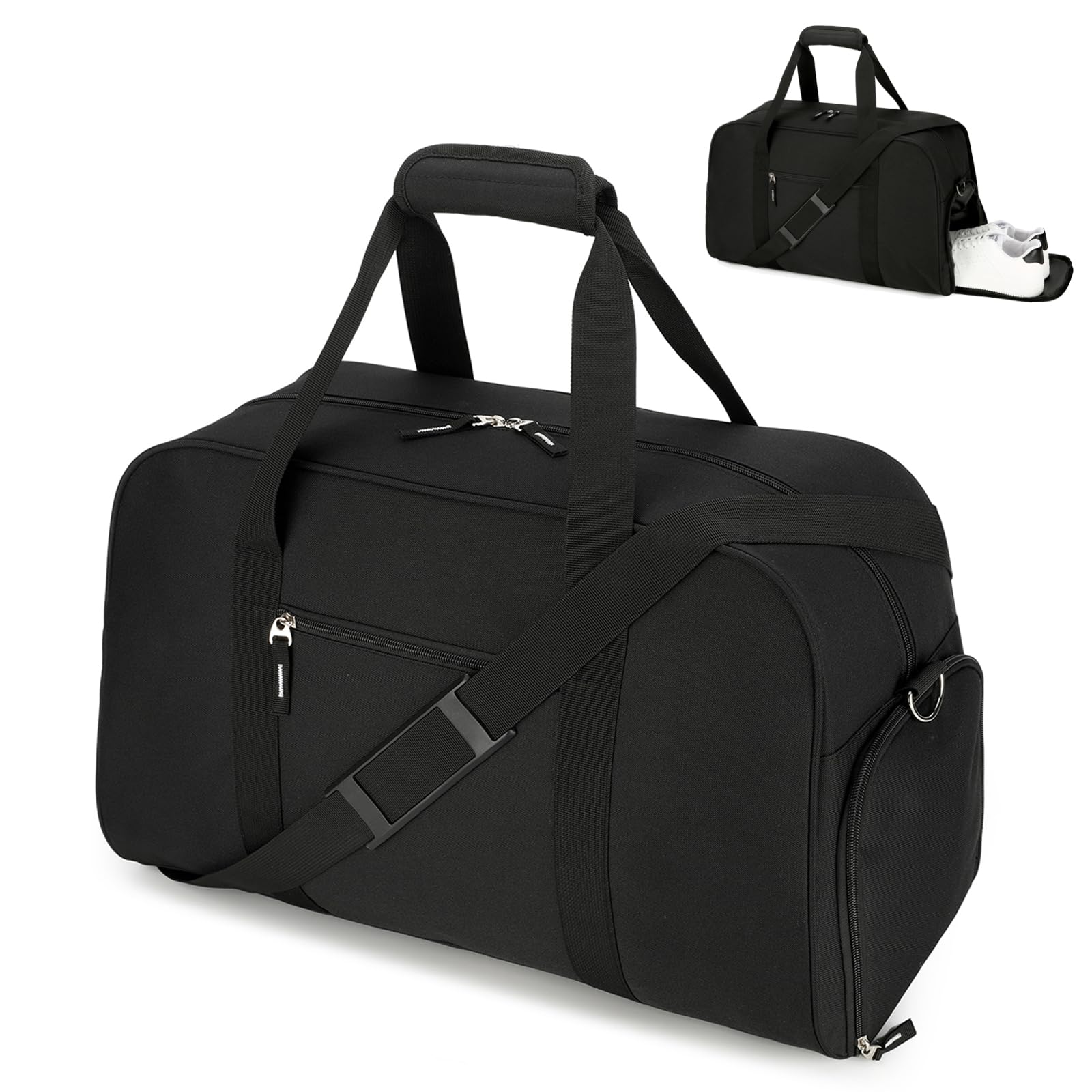 Searock 21 Inch Gym Bag with Shoe Compartment, Sports Duffle Bag for Travel, Carry On Duffel Bag, Weekender Overnight Bags for Men and Women Traveling