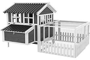 PawHut Wooden Chicken Coop Frame Kit for 3-4 Chickens