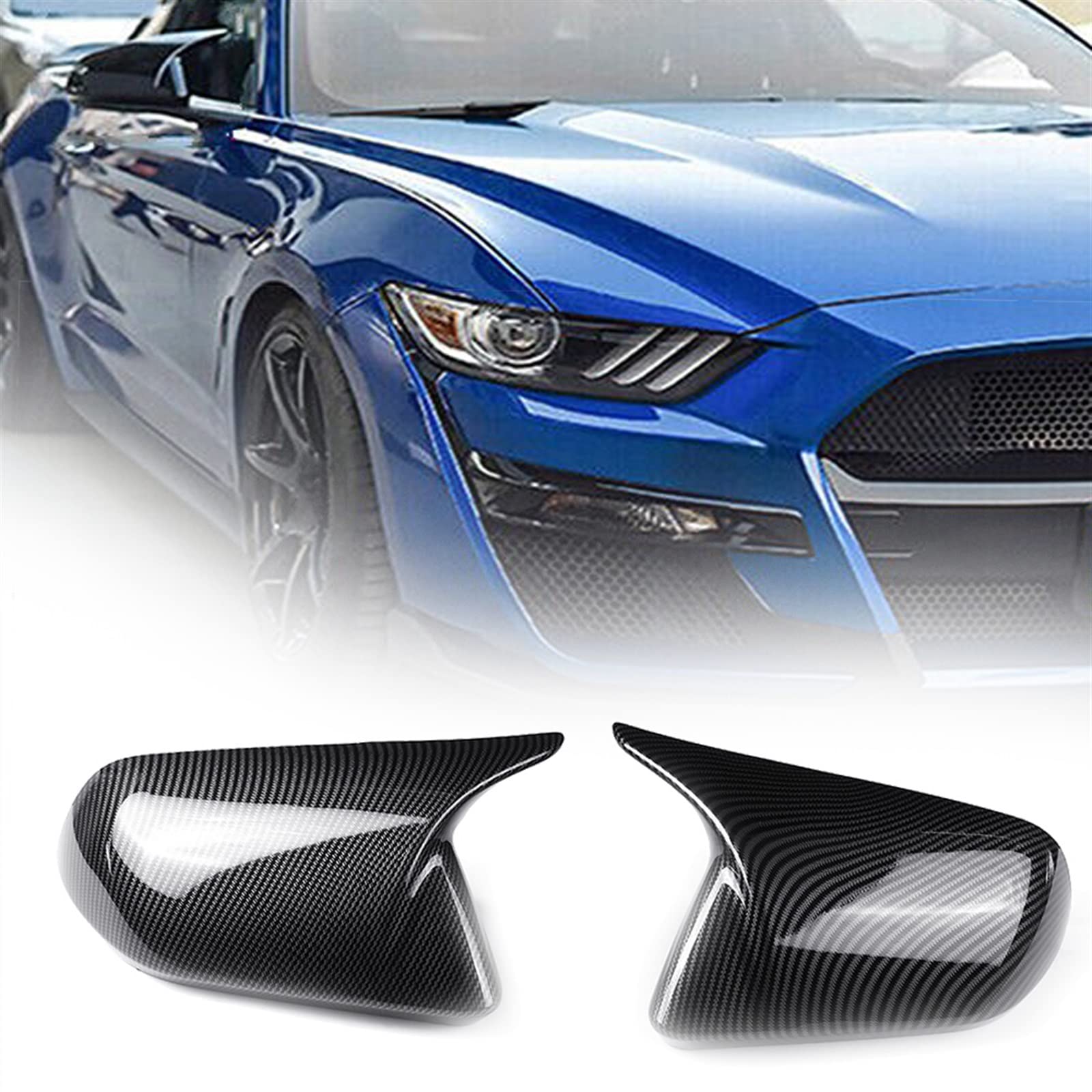 Capuchons de rétroviseur pour personnaliser votre Mustang en rasso