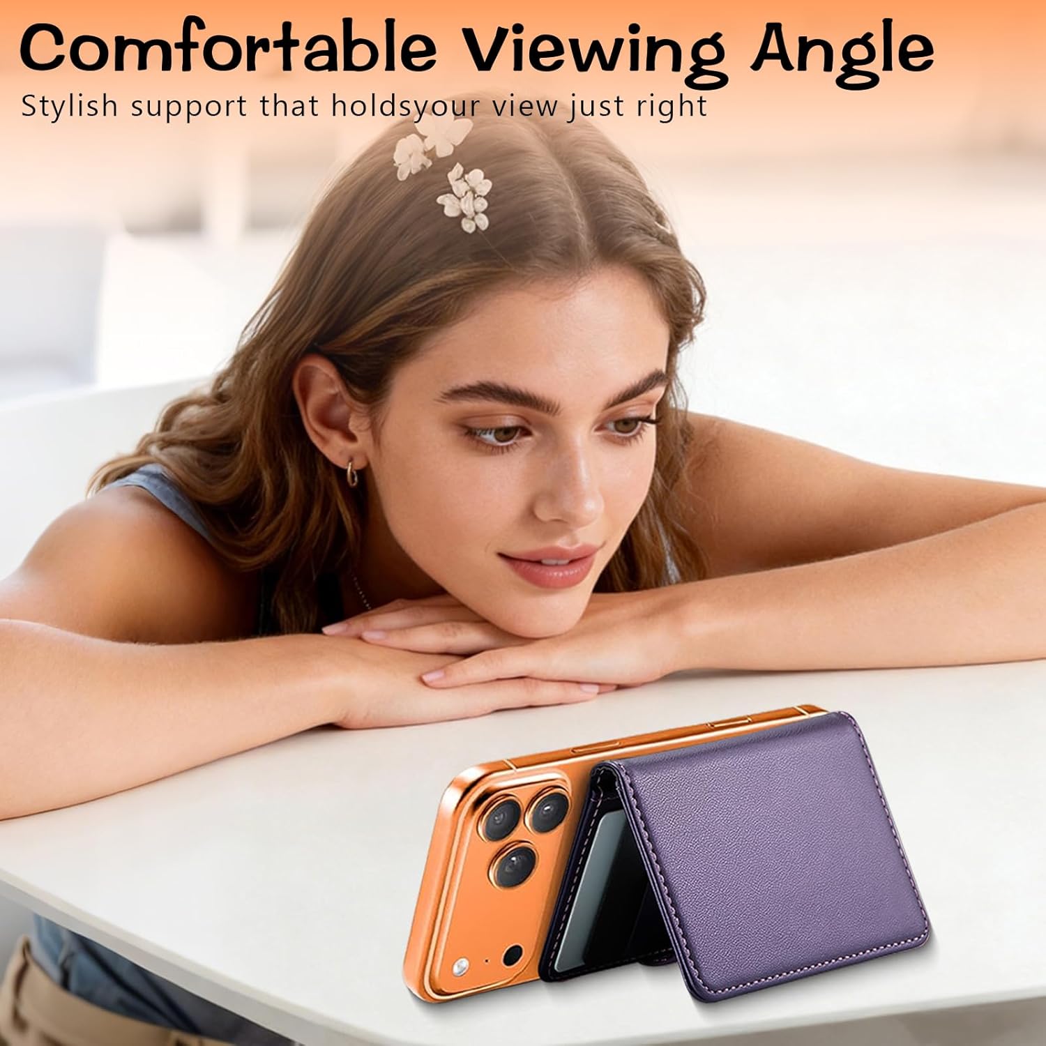 Magnetic MagSafe Wallet Compatible for iPhone 17/16/15/14/13/12 Series, magnetic Phone Wallet, Phone Credit Card Holder Fit 6 Cards for Unisex Lether MagSafe Wallets(Brown) - Image 6