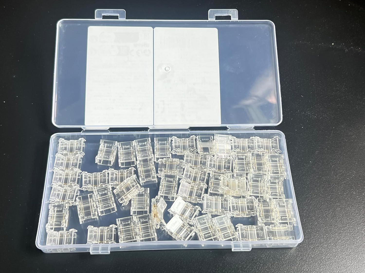 SHAOYAYAZHANG COB 50pcs2pin8mm 0.39in Connector Transparent fcob 8mm Wide Strip led Monochrome Corner Connection