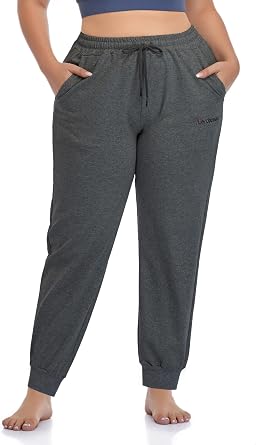 ZERDOCEAN Womens Plus Size Joggers Pants Active Sweatpants Tapered Workout Yoga Lounge Pants with Pockets
