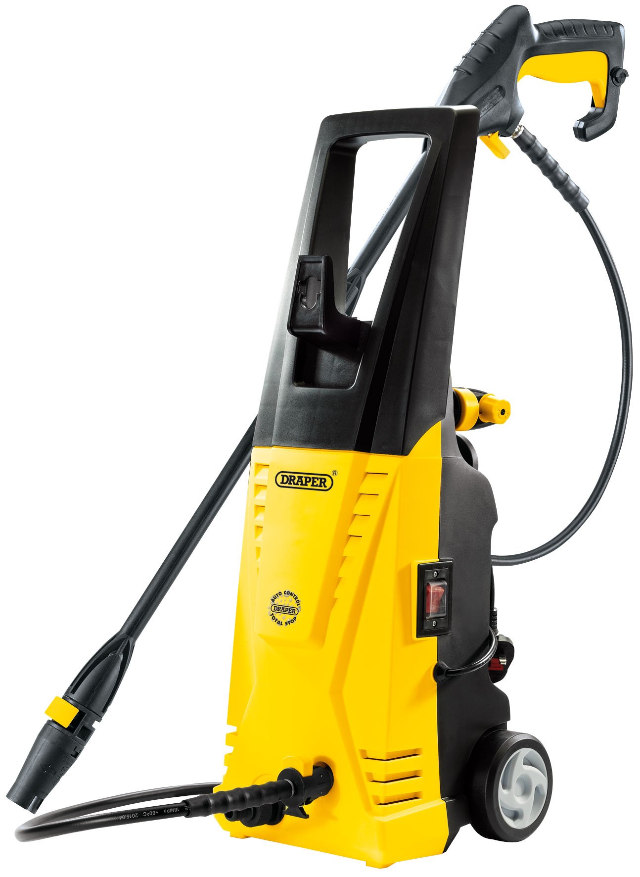 Draper DP7 Yellow Pressure Washer (1700W) 135bar (1958psi) 53511