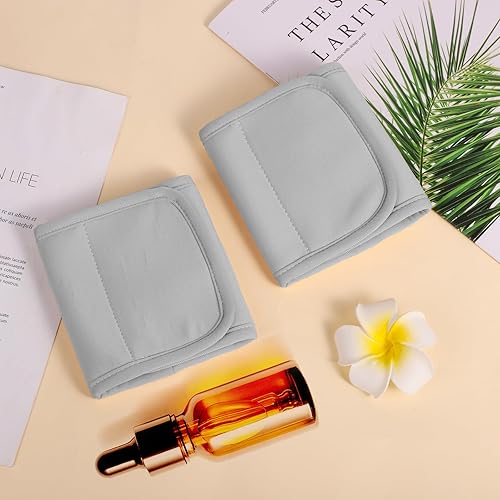 Miniatura 4 de Paquete de 2 piezas de aceite de ricino, paquete de aceite de ricino reutilizable para pies, almohadillas de compresión de aceite de ricino