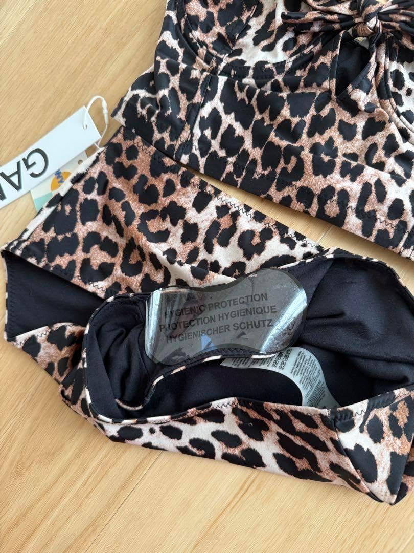 売切価格⭐︎新品未使用GANNI ヒョウ柄 セパレート水着34ドゥーズィエムクラス 最終価格︎ 未使用GANNI ヒョウ柄 セパレート水着34