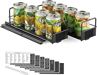 SpaceAid Pull Out Spice Rack Organizer for Cabinet, Heavy Duty Slide Out Seasoning Kitchen Organizer, Cabinet Organizer, w...