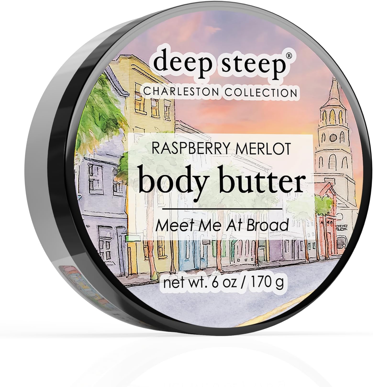 Deep Steep Body Butter, 6 oz – Rich Moisturizer with Ceramides, Coconut Oil, Argan Oil & Aloe Vera – Vegan, Clean Beauty, Smooth & Hydrated Skin (6 Ounces, Raspberry Merlot)
