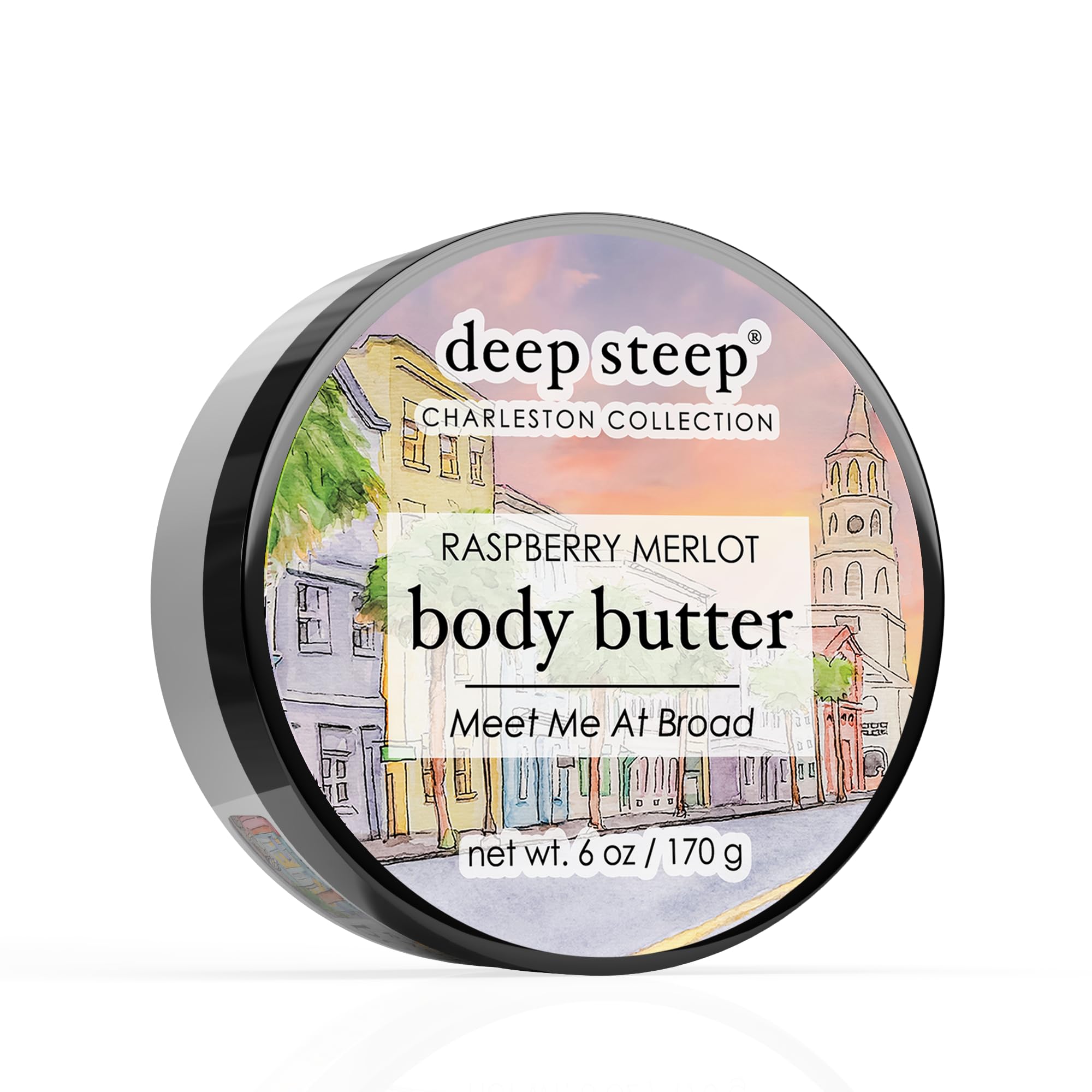 Deep Steep Body Butter, 6 oz – Rich Moisturizer with Ceramides, Coconut Oil, Argan Oil & Aloe Vera – Vegan, Clean Beauty, Smooth & Hydrated Skin (6 Ounces, Raspberry Merlot)