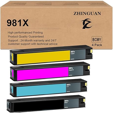 Remanufactured 981X 981 High Yield Ink Cartridge by Tonermac [Durable for High-Performance Printers]