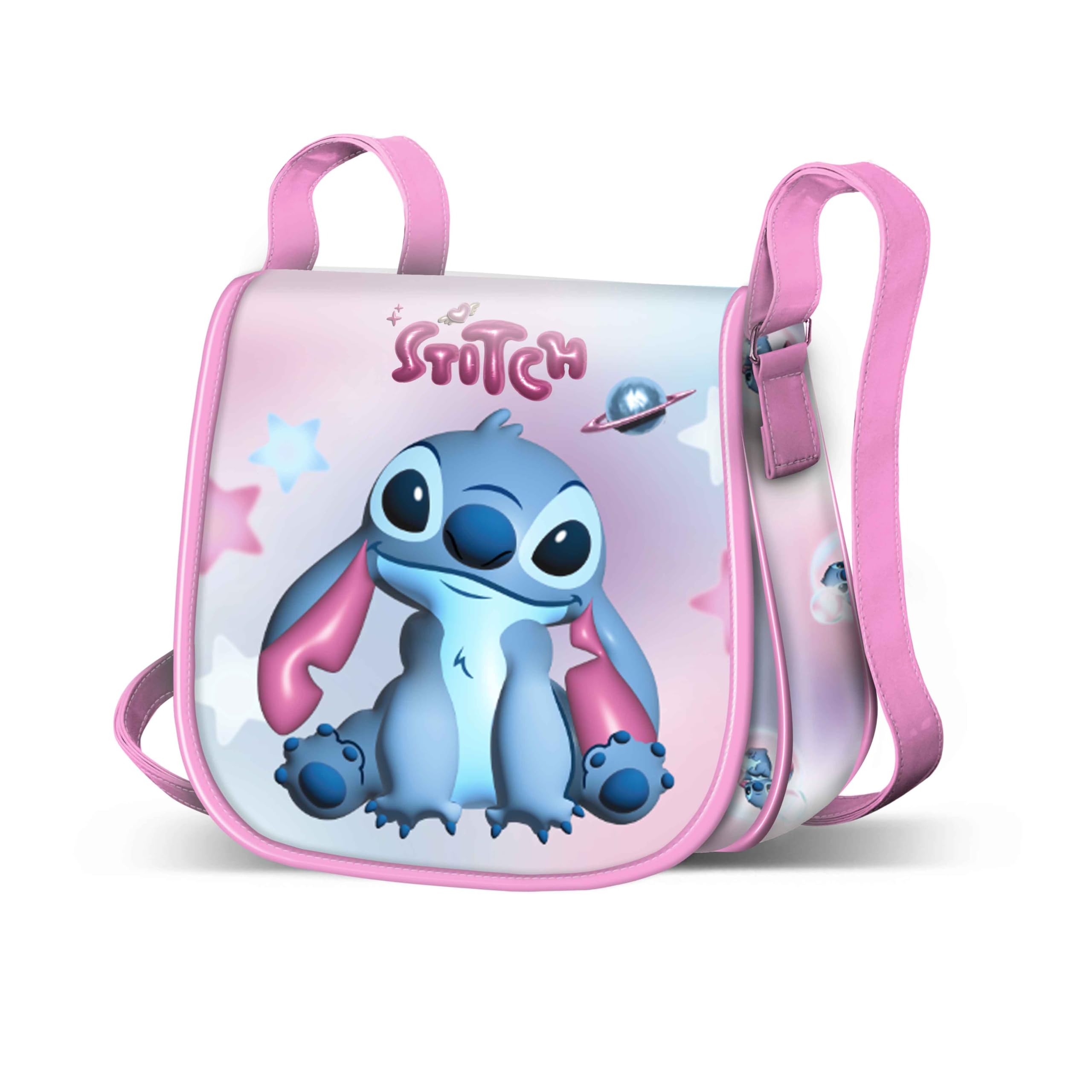 Disney Lilo and Stitch Cosmic-Mini Muffin Crossbody Bag, Pink, 17 x 16 cm